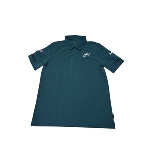 Nike Philadelphia Eagles NFL Dri FIT Polo Shirt Men's Large Green On Field